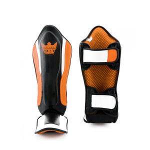 Nouveau protège-tibias en cuir protège-jambes de boxe Muay Thai MMA protège-tibias de coup de pied de boxe - Product Image 2