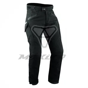 Pantaloni termici in tessuto impermeabile da motociclista da motociclista pantaloni da Moto da equitazione neri Motocross Moto Off Road Racing Sports Knee