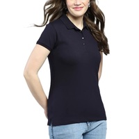 Chemise à manches courtes pour femme 100% coton tricoté coupe décontractée longueur normale anti-plis respirante