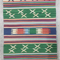 Alfombra de Algodón Floral Moderna Hecha a Mano y Personalizable, Lavable, con Reverso Reversible, de la Mejor Calidad para el Hogar, Viajes y Uso en Exteriores