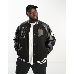 Top Design Letterman Veste Imprimé Personnalisé Hommes Varsity College Vestes Lycée Respirant Varsity Jacket - Product Image 1