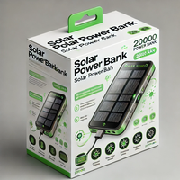 Solution d'affichage pour le commerce de détail : Boîte d'emballage en carton ondulé suspendue, gaufrée, avec revêtement UV et pelliculage mat, pour chargeur et batterie externe
