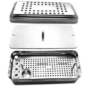 Juego de instrumentos quirúrgicos dentales manuales esenciales, kit de cirugía amigable con UCI en tono dorado con cuchara portadora de huesos para odontología CE - Product Image 3