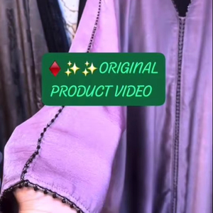 Vêtements musulmans traditionnels islamiques élégants et modestes pour femmes Handwork Lace Abaya Style Kaftan Formal Dubai Dresses - Product Image 4