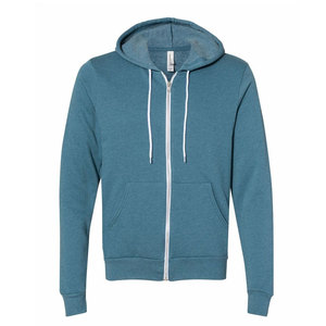 Cotton Blend Full Sleeve Front Open Zipper Wholesale Plain Tracksuit Set Custom Screen Printed Unisex Oversized Hoodie - Product Image 2