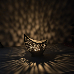 Ensemble de support de lampe à thé en verre pour un éclairage d'ambiance doux Idéal pour la pièce maîtresse de la table à manger ou le décor de bain relaxant - Product Image 1