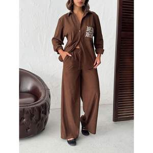 Topshow Women's <b>Corduroy</b> Trousers Wholesale <b>Pant</b> Collection - Product Image 4