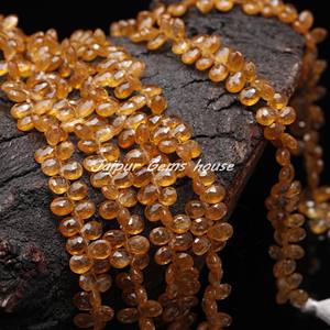 ลูกปัดพลอยสีเหลืองธรรมชาติสำหรับใส่เครื่องประดับ - Product Image 3