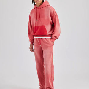 Ensemble sweat-shirt et pantalon de survêtement MOVATEXTILE 600 GSM personnalisé pour l'hiver, style streetwear, coupe ample, coton léger, pour homme - Product Image 2