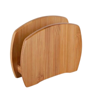 Porte-serviettes moderne et élégant avec base en bois noir Organisateur de table décoratif en métal durable pour les boîtes à mouchoirs de cuisine - Product Image 5