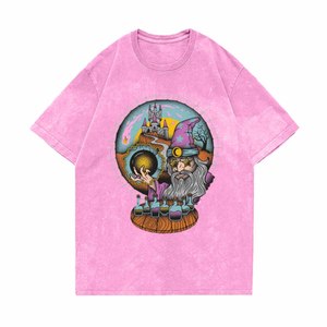 2024 ใหม่ขนาดใหญ่ผ้าฝ้ายTเสื้อสําหรับชายVINTAGE Streetwear Basic Tees Baggy Unisex Topsกรดล้างTเสื้อ - Product Image 1