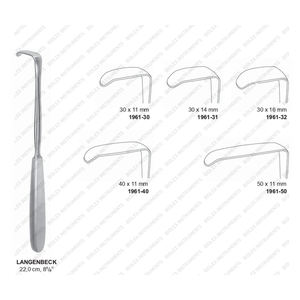 Retractor Langenbeck Kocher de 21 cm, Manual, de Acero Inoxidable, Instrumentos Quirúrgicos, Uso Maxilofacial y Ortopédico, BIOLEX INSTRUMENTS - Product Image 5