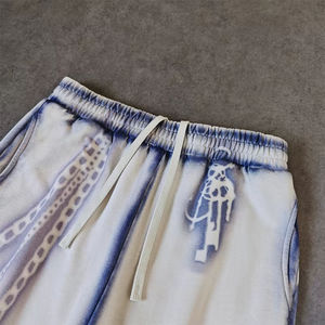 Ensemble deux pièces personnalisé, pantalon de survêtement, 100% coton, molleton français, hiver, vintage, respirant, sweat-shirt à fermeture éclair, ensembles bleu délavé, imprimé DTG - Product Image 5