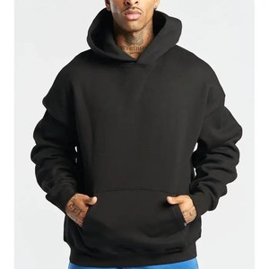 Wholesale 2026 Custom Designed Oversized Hoodies <b>for</b> <b>Men</b> Heavyweight Embroidered Fleece Cotton Printed Blank Hooded - Product Image 3