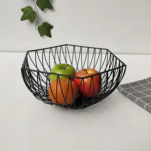 High Quality Eco-Friendly Iron <b>Basket</b> Open <b>Mesh</b> Structure for Optimal Airflow Drying Home Kitchen Dining Modern Design Low Price - Product Image 1