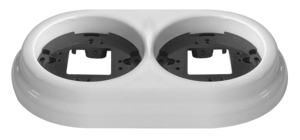 Cornice in porcellana bianca a 2 elementi (F-Bright 2902026) - Product Image 1