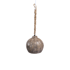 Lámpara Colgante de Terracota para Decoración de Hogar Estilo Moderno, Bombilla E12, Luz Blanca Cálida, Tamaños Pequeño y Mediano - Product Image 1