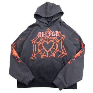 Sudaderas con Capucha de Algodón Deslavado con Logotipo Personalizado Nuevo de 2026, Sudaderas con Capucha para Hombre de Algodón 100 % Pesado con Lavado Ácido y Efecto Desgastado - Product Image 4