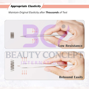 Rose Gold Eyelash Extension Tweezers Set 5 Pcs for Personal Care Use Slanted Pointed Grafted Tweezers - Product Image 5