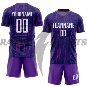 2025 Custom Sublimation Printed Breathable Lightweight Premium Quality Soccer Team Uniforms T-Shirts Shorts Sets Football Jersey - Product Image 1