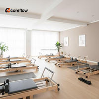 Reformer de Pilates portable et pliable avec base compacte et support stable, lit de reformer compact pour les programmes de marque privée