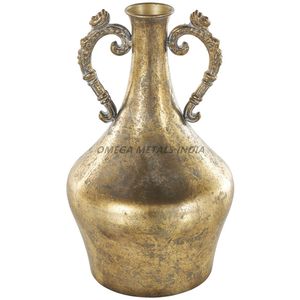 Ensemble de vases en métal de bonne qualité de couleur argent brillant avec une forme de larme élégante et un design texturé pour la décoration intérieure moderne - Product Image 6