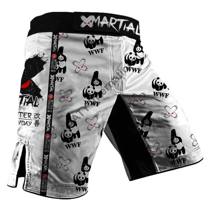 Customized Sublimation Muay Thai Shorts Trunks Kick Martial Arts Training Gym shorts OEM Customised Logo