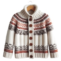 Veste bomber unisexe exceptionnelle en laine mérinos avec col montant pour l'hiver en plein air, pour enfants - Chaleur et style vintage