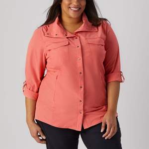 Chemise décontractée à manches retroussées pour femme-Haut boutonné à coupe décontractée pour la mode du printemps et de l'été - Product Image 2