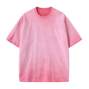 Camisetas lavadas con ácido de 230GSM de alta calidad, ropa de jogging de gran tamaño, camisetas de lavado con ácido para correr, camisetas de algodón de manga corta con cuello redondo - Product Image 3