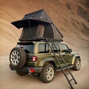 4x4 RTT Hard Shell Roof Top Tent 2-3 personas Camping Car Rooftop Tent <span class=keywords><strong>para</strong></span> <span class=keywords><strong>Jeep</strong></span> SUV Truck Van - Product Image 6