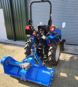 Tracteur compact Solis 16 avec débroussailleuse à fléaux à vendre, idéal pour petites exploitations agricoles, 16 CV, moteur diesel 3 cylindres à couple élevé, pour vergers et jardins. - Product Image 2