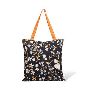 Sacs fourre-tout en toile de coton Midnight Garden avec fermeture à glissière, logo personnalisable pour un usage quotidien - Product Image 4
