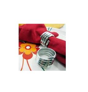 แหวนผ้าเช็ดปากอลูมิเนียมสีเงิน - Product Image 5