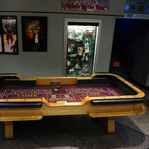 High Quality Customisable Logo High-End Mahjong Gambling <b>Table</b> Heavy <b>Craps</b> <b>Table</b> with <b>Felt</b> Design Pattern Colours for Casino Use - Product Image 5