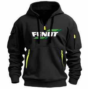 Sudadera con capucha de lana con cremallera para hombre, abrigo de gimnasio, sudadera con capucha para hombre, abrigo deportivo para mujer, abrigo holgado de primavera y otoño, sudadera cálida - Product Image 2