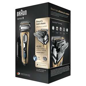 Afeitadora Eléctrica Inalámbrica Recargable Edición Oro para Hombre, Recortadora de Precisión Húmeda/Seca, Estación de Limpieza, Viaje, IPX7, Repuesto - Product Image 1