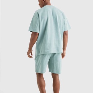Ensemble T-shirt et short 100 % coton, directement de l'usine, ensemble coordonné d'été, fabricant de vêtements, impression et emballage personnalisés - Product Image 4