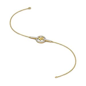 14K oro delicado único diamante pulsera laboratorio cultivado joyería fina regalo elegante brazaletes - Product Image 2