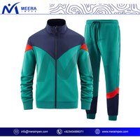 Ensemble de survêtements à glissière intégrale pour hommes | Vêtements de sport avec veste et pantalon pour la gym, la course et l'entraînement | Coupe élégante et confortable
