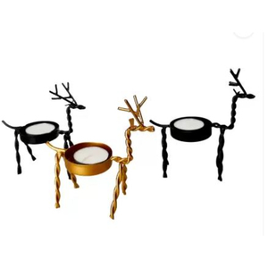 Design élégant bougeoir renne bougeoir en métal de qualité supérieure pour Diwali Festival Home Decor Décoration de table - Product Image 1