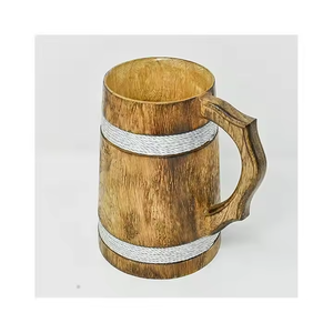 Excellentes tasses en bois écologiques et faites à la main pour boisson chaude Tasses en bois durables avec poignée disponibles à un prix abordable - Product Image 5