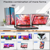 OEM Modèle F3 14 pouces FHD 1080P IPS écran LCD Portable ordinateur portable Extender Stand Type C Interface pour les voyages de jeu d'affaires