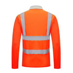 Class 2 Hi Vis Reflective Long Sleeve Birdeye Fabric High Visibility T Shirt Safety <b>Clothing</b> - Product Image 5