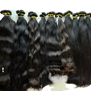 Extensiones de Cabello Natural de Lujo, Calidad 100% Virgen Vietnamita con Brillo Natural y Patrón de Rizado Ondulado, Cutícula Alineada, Color Claro - Product Image 1