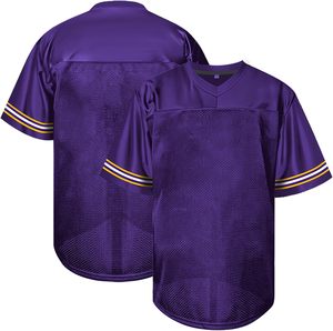 Maillots de football américain sur mesure respirants 100 % polyester, à rayures courtes, grandes tailles, avec broderie personnalisée du nom et du numéro, livraison rapide - Product Image 1