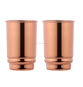 Wholesaler Copper <b>Glass</b> Latest Designer Water Drinking Home Wedding Decorative Hot Selling <b>Vintage</b> Keeps Drinks Hot/Cold - Product Image 1