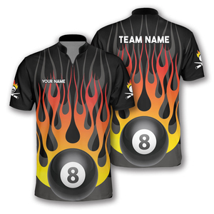 Maillot de billard personnalisé de qualité supérieure avec logo et fermeture éclair - Product Image 5