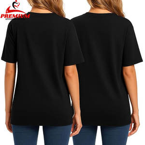 Camiseta de Algodón Lisa y Elegante, Camiseta de Algodón Transpirable para Uso Diario - Product Image 2