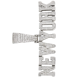 Colgante de moissanita VVS personalizado de Hip Hop de alta calidad, diseño de iniciales, colgante de plata 925 con nombre Icedown para hombres - Product Image 2